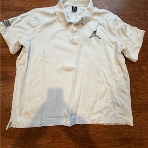 Nike Air Jordan white/grey 3XL polo shirt